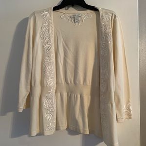 White & Black cardigan